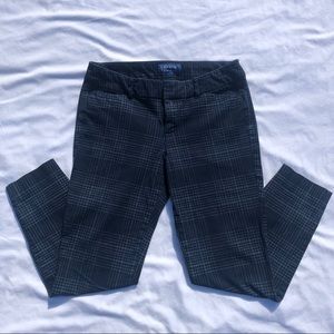 Cropped plaid pants